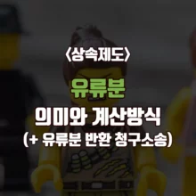 상속제도에서 유류분 의미와 계산 방식