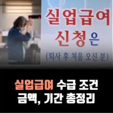 실업급여-조건-기간