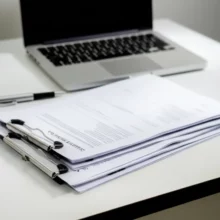 재직증명서와-경력증명서-서류가-놓인-사무실-책상