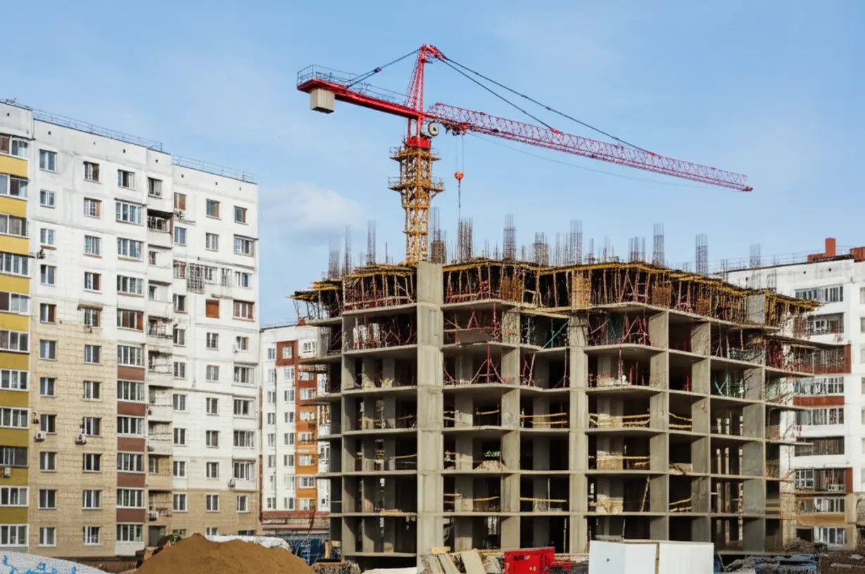 Construction-site-of-a-new,-small-apartment-complex,-illustrating-the-scale-of-a-Street-Housing-Maintenance-Project.