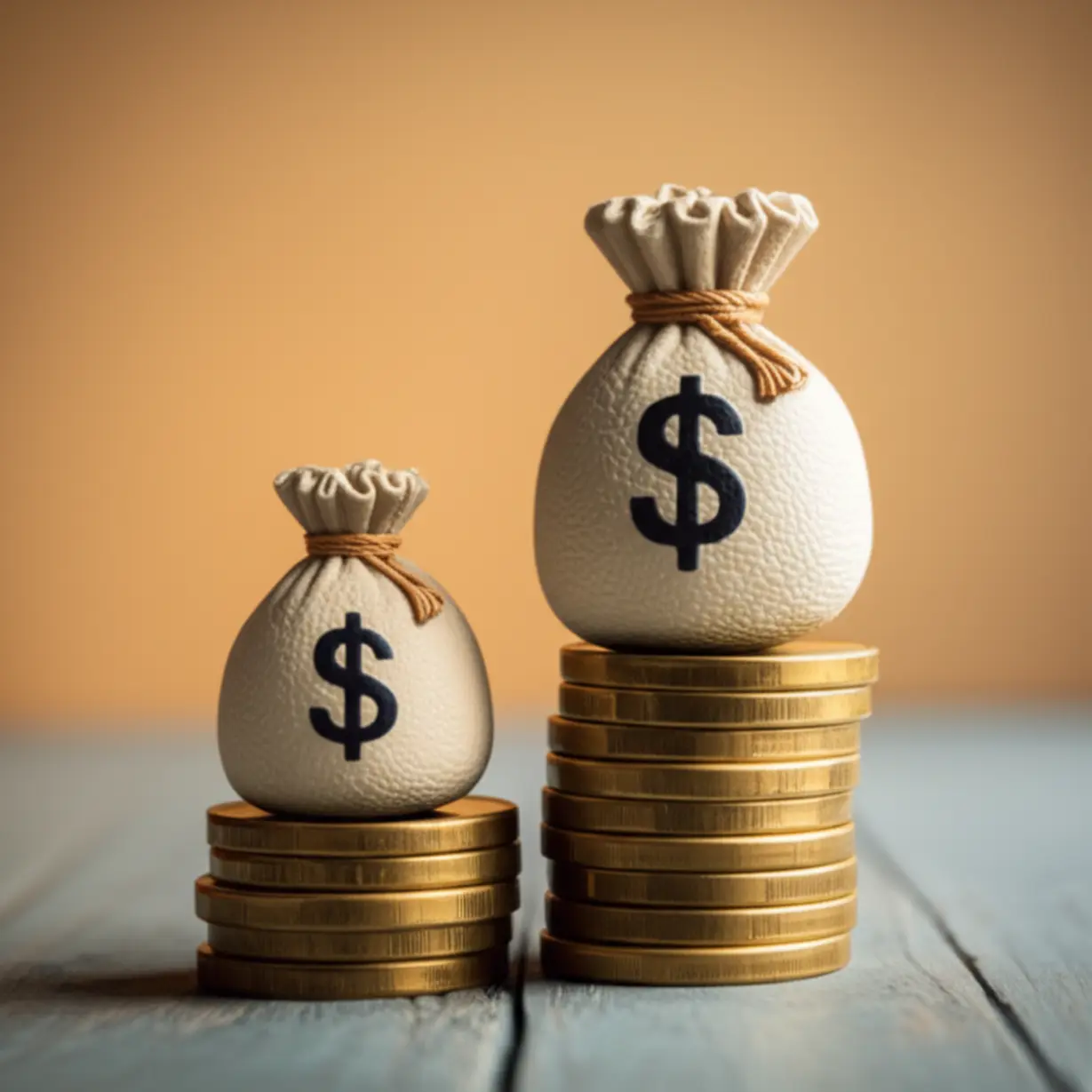 정책-대출-한도가-줄어든-모습을-두-개의-귀여운-돈더미로-비교하여-보여주는-이미지입니다.-디딤돌-버팀목-대출-한도-변화를-설명할-때-적합합니다.