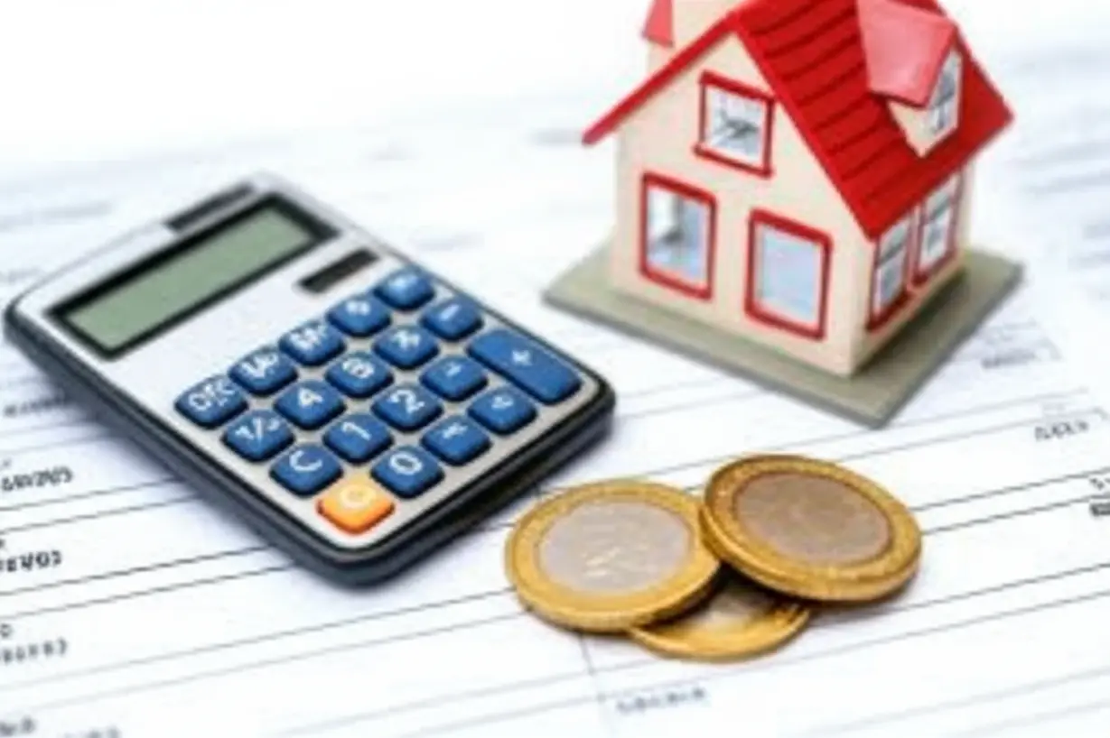 아파트-관리비를-계산하는-귀여운-계산기-이미지와-돈-그림