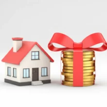 귀여운-3D-주택-옆에-금화-동전-꾸러미가-있고,-빨간-리본으로-대출-한도를-표시하는-모습입니다.-부동산-대출-규제-6억-한도-정책을-상징적으로-보여줍니다.