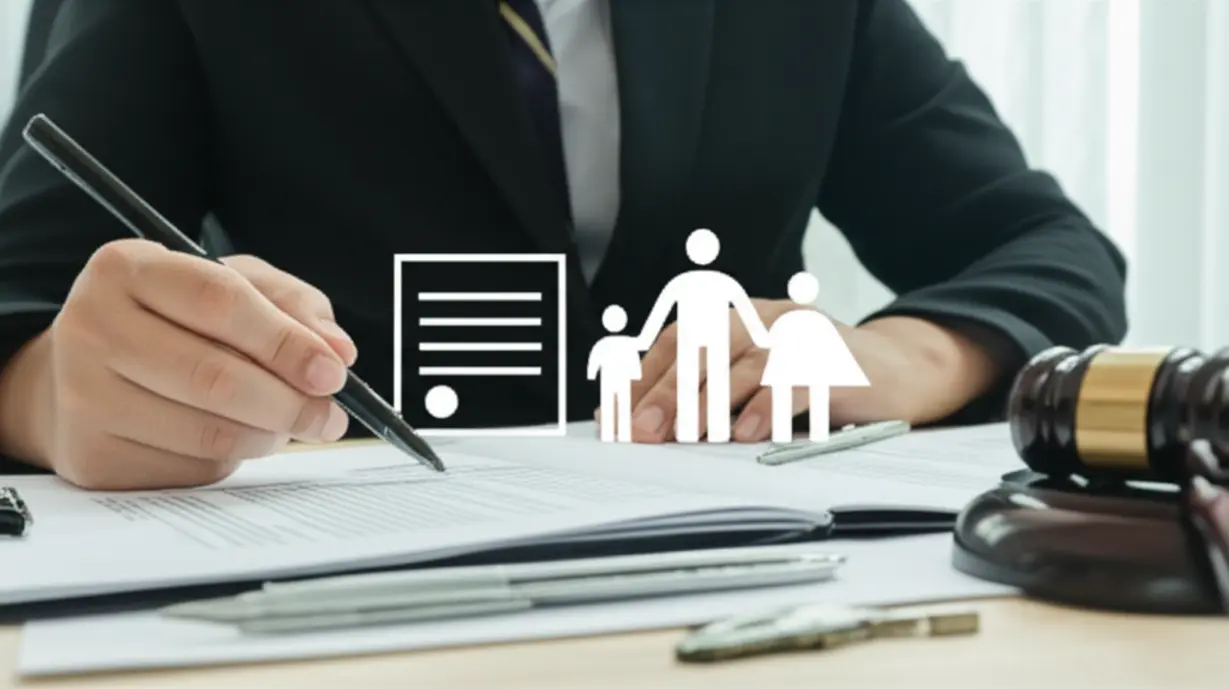 Illustration-showing-legal-and-tenant-related-issues-complicating-the-sale-of-property-with-a-tenant.