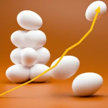 3D-illustration-showing-eggs-with-a-rising-price-graph.