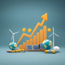 Cute-3D-illustration-showing-global-market-influences-on-energy-stock-charts.