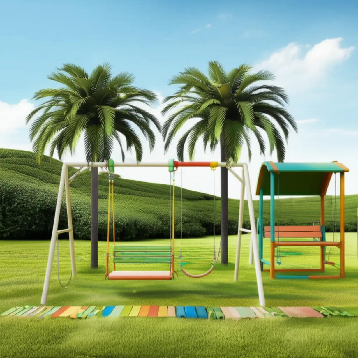 아이들-놀기-좋은-수망다원-잔디밭-3D-이미지