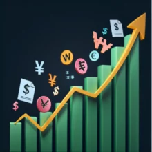 Animated-scene-showing-KOSPI-chart-rising-above-3000,-foreign-money-flowing-in,-Won-strengthening,-and-government-policy-symbols.