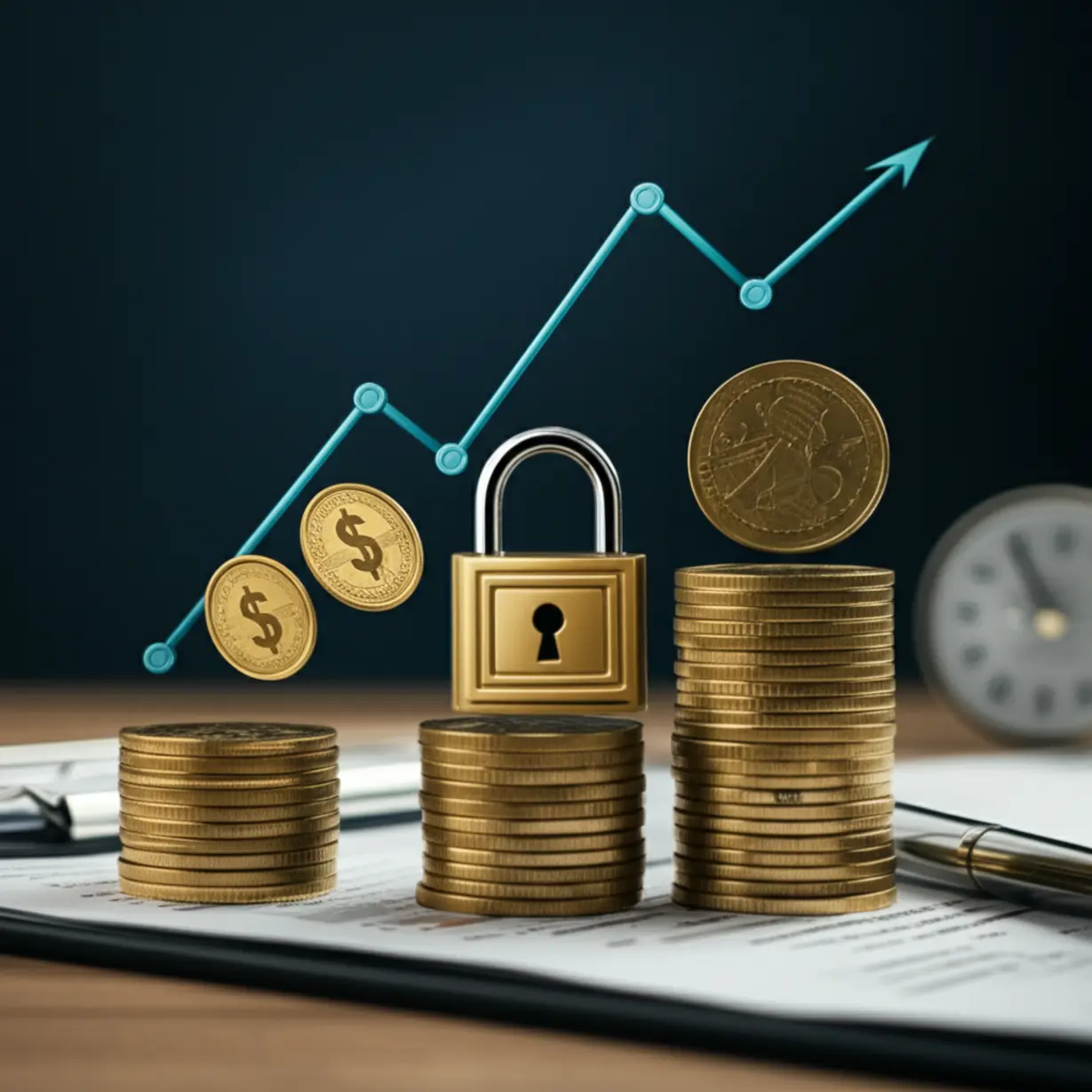 Symbols-representing-government-pension-and-workplace-retirement-funds.