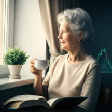 An-elderly-person-enjoying-a-peaceful-moment,-symbolizing-a-well-prepared-old-age.
