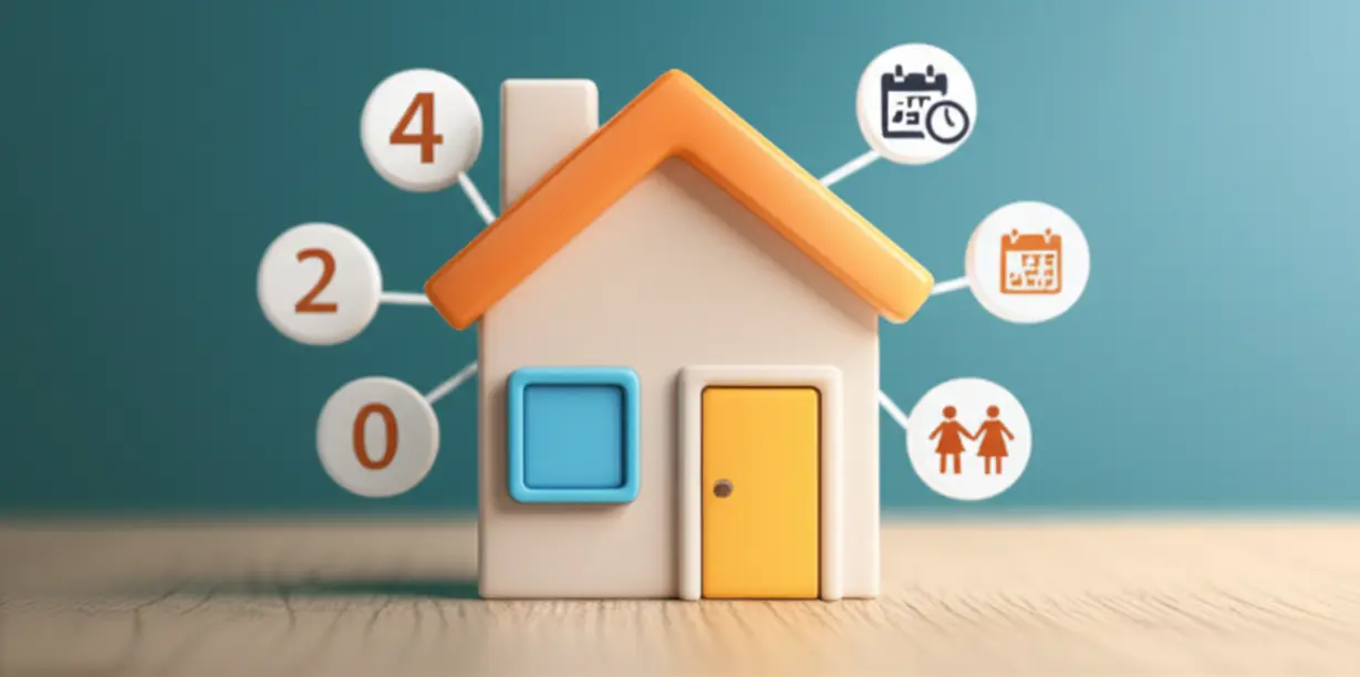 다자녀-특별공급-당첨자-선정-시-중요한-점수-계산-항목을-보여주는-3D-이미지