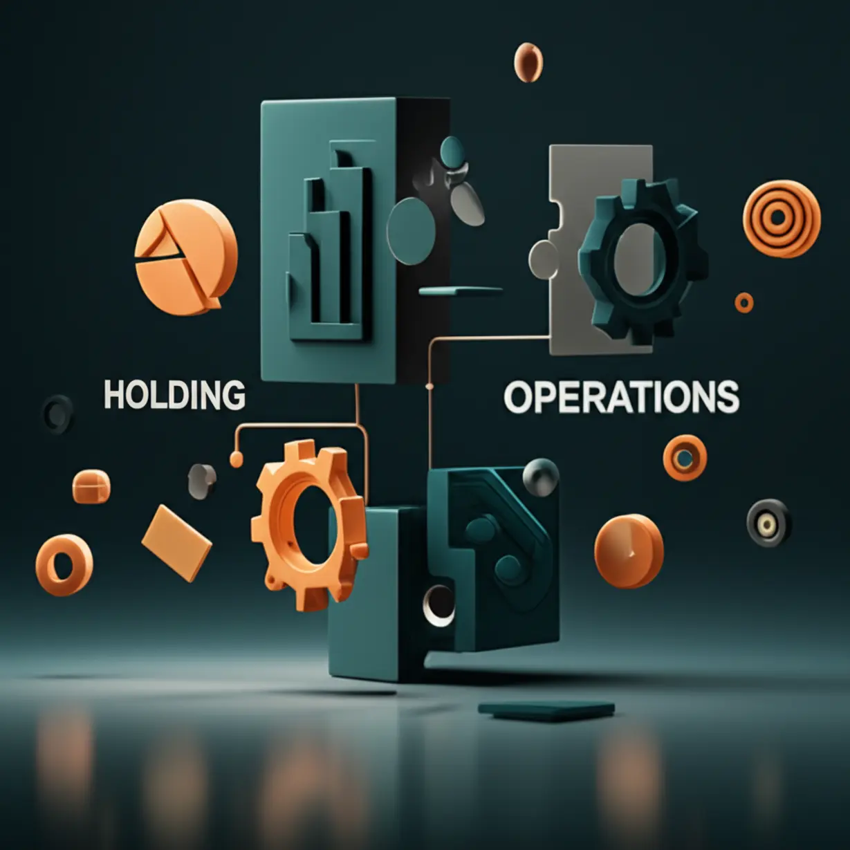 Abstract-diagram-showing-a-company-structure-dividing-into-holding-and-operating-entities.
