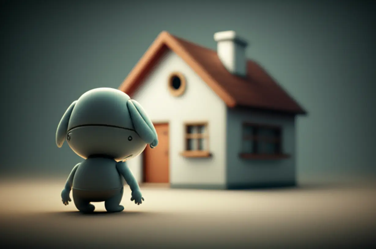 내-집-마련의-꿈이-멀어진-것처럼-느끼는-실수요자들의-마음을-귀여운-3D-캐릭터와-집으로-표현한-이미지입니다.-정책의-영향을-설명할-때-활용할-수-있습니다.