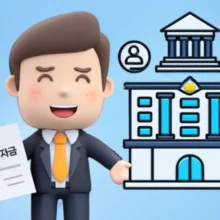 Cute-3D-illustration-of-a-small-business-owner-holding-a-policy-fund-document,-symbolizing-government-support-for-funding.