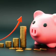 Cute-3D-illustration-showing-smart-money-management,-with-a-piggy-bank-and-growth-chart.