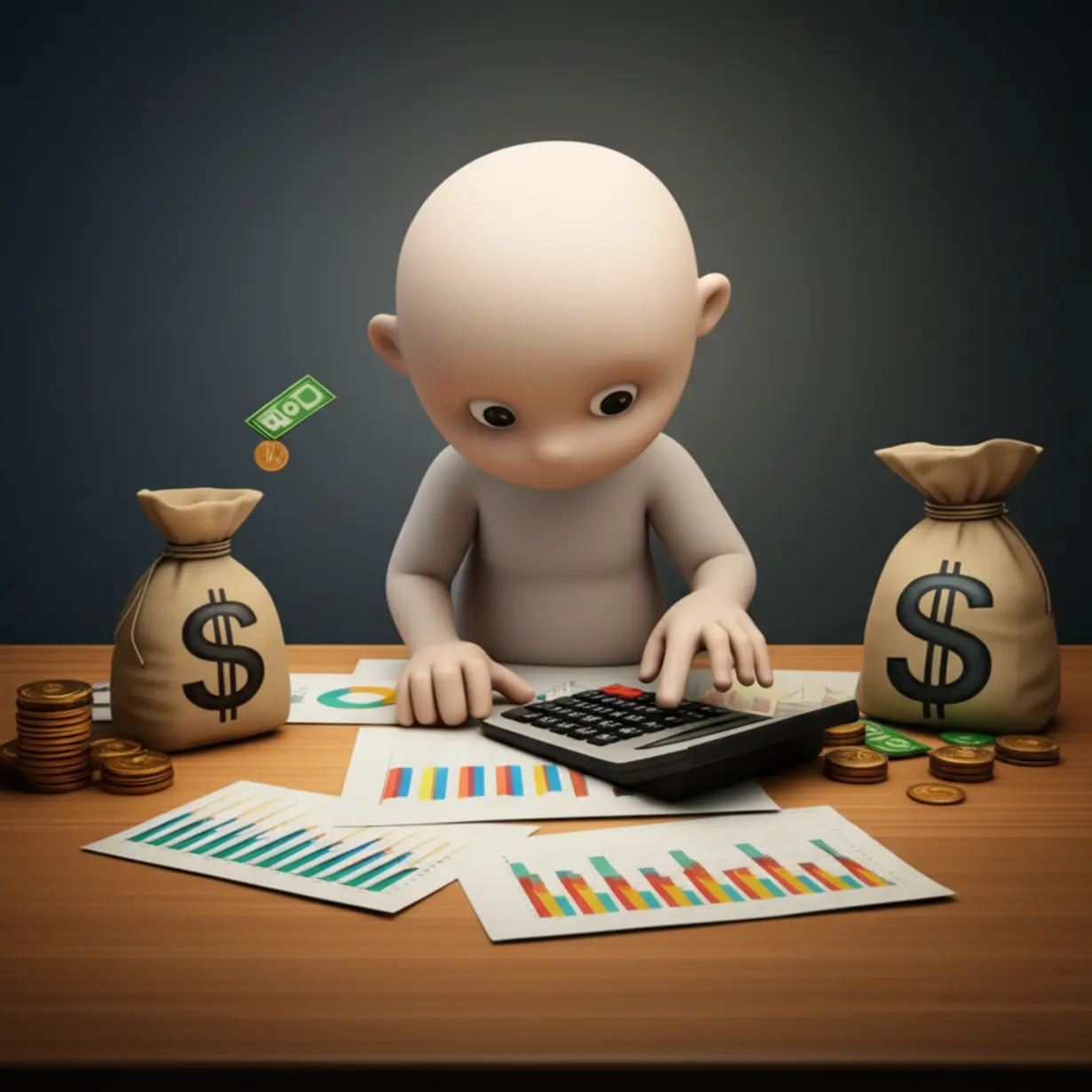 Illustration-of-a-person-analyzing-financial-data-and-property-values-to-make-a-decision.