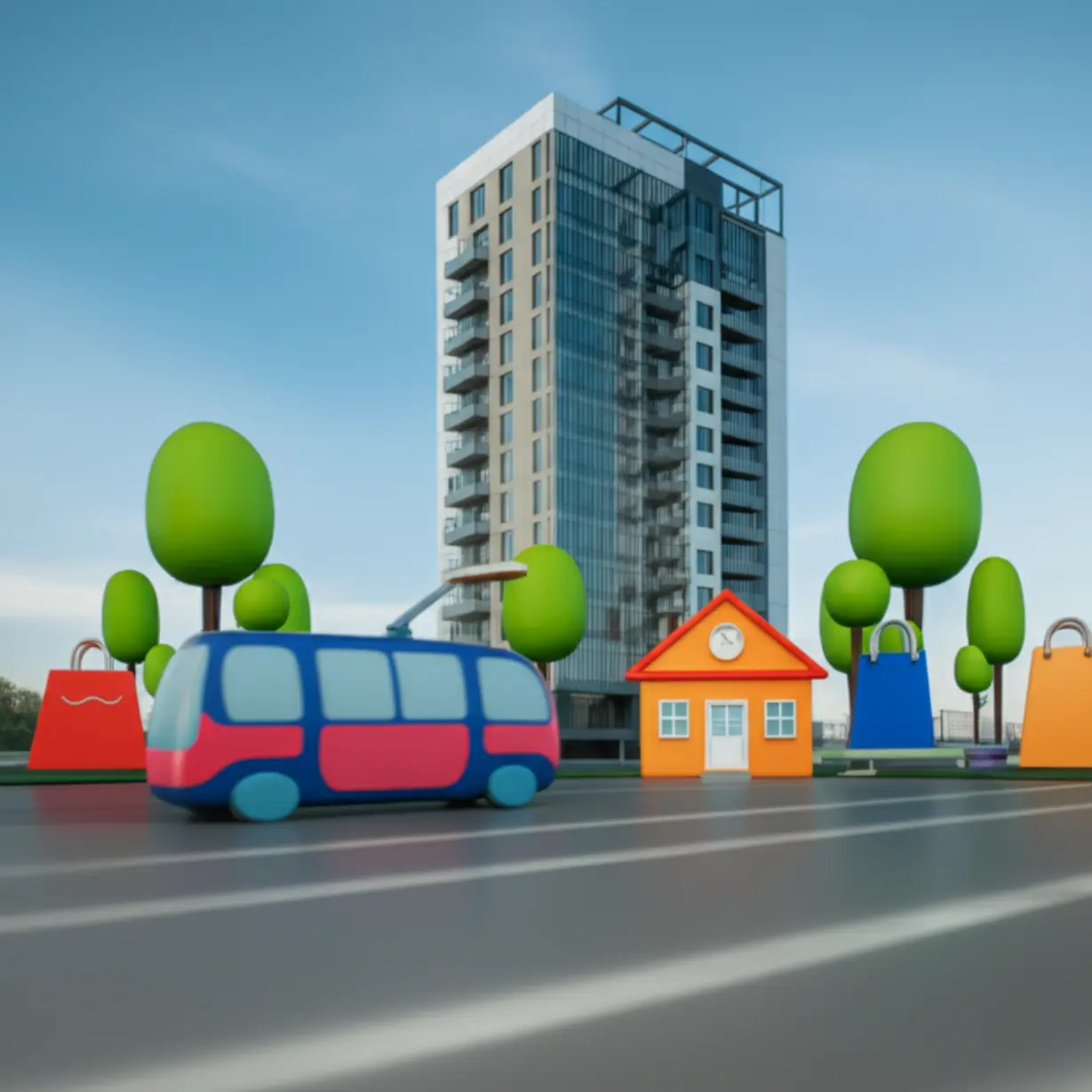 대전-도안-푸르지오-디아델-아파트-주변의-교통,-교육,-생활-인프라-이미지