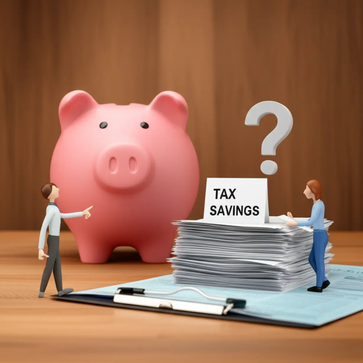 3D-illustration-showing-tax-documents,-a-question-mark,-and-a-consultation-with-a-tax-advisor.
