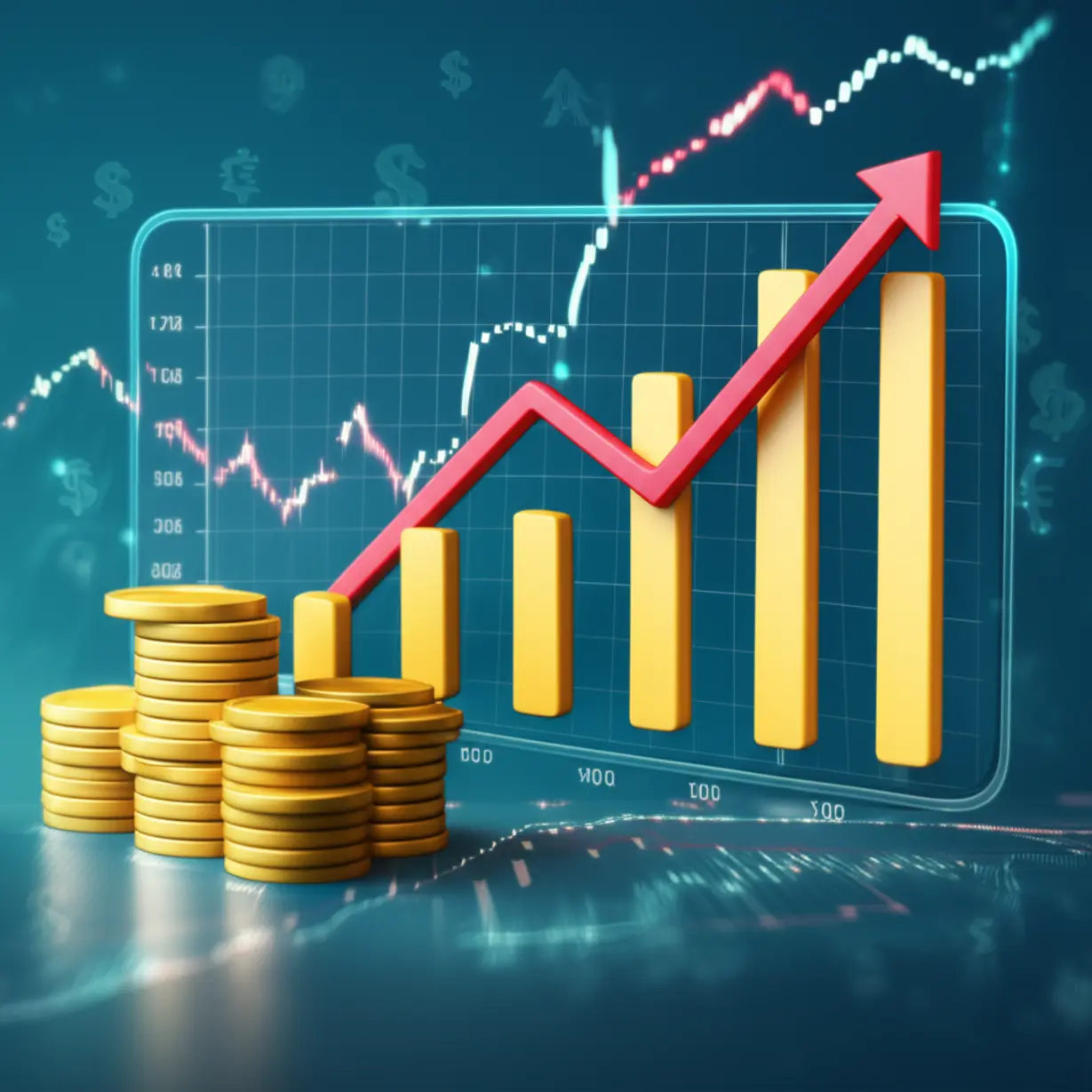 Cute-3D-illustration-depicting-a-financial-dashboard-with-charts,-symbolizing-the-habit-of-tracking-money-flow.