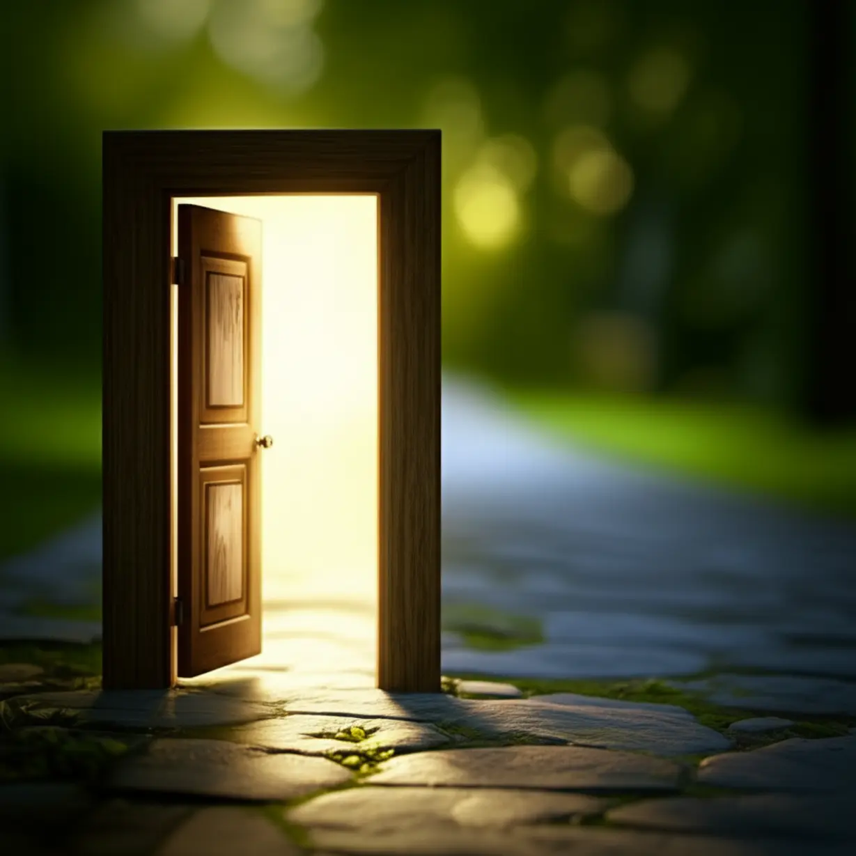 밝은-빛이-새어-나오는-작은-문이-열린-이미지.-방탄소년단-뷔-씨가-우연히-기회를-만나-가수의-길을-시작했음을-상징합니다.