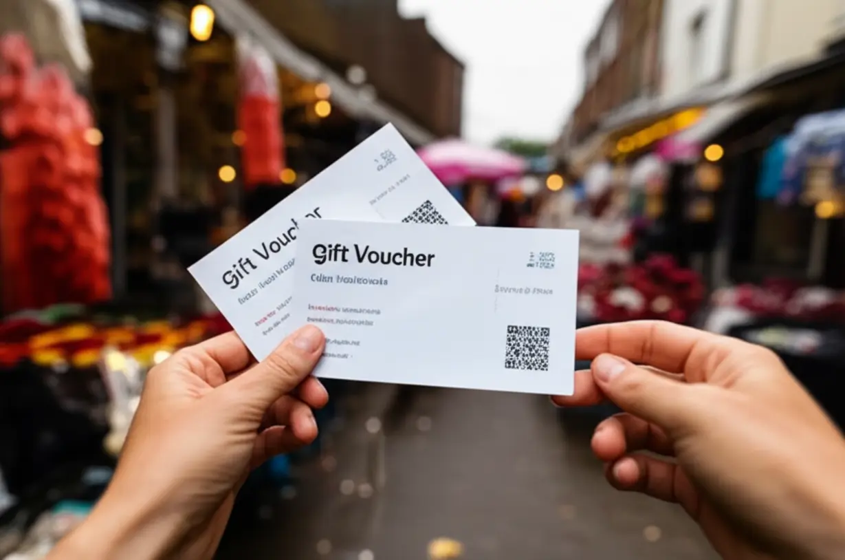 지역화폐-또는-상품권을-들고-있는-손-이미지