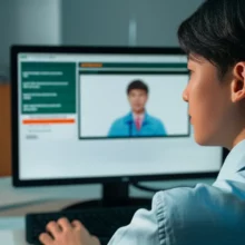 Young-person-reviewing-details-about-Gyeonggi-Youth-Welfare-Point-benefits-on-a-computer-screen.