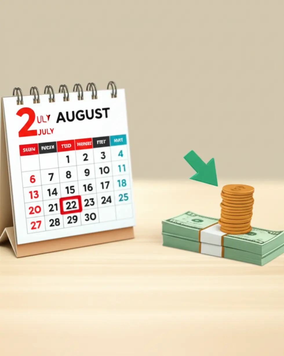 현재-달력에서-다음-달로-화살표가-이어지고,-다음-달-칸에-돈다발이-놓인-3D-달력.-2차-민생회복-소비쿠폰-지급-일정을-시각적으로-안내합니다.