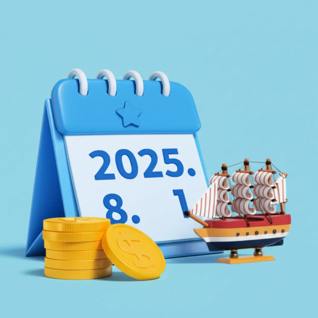 대한조선-상장-예정일과-공모가-등-핵심-정보를-깔끔하게-정리해-보여주는-달력과-동전-이미지.