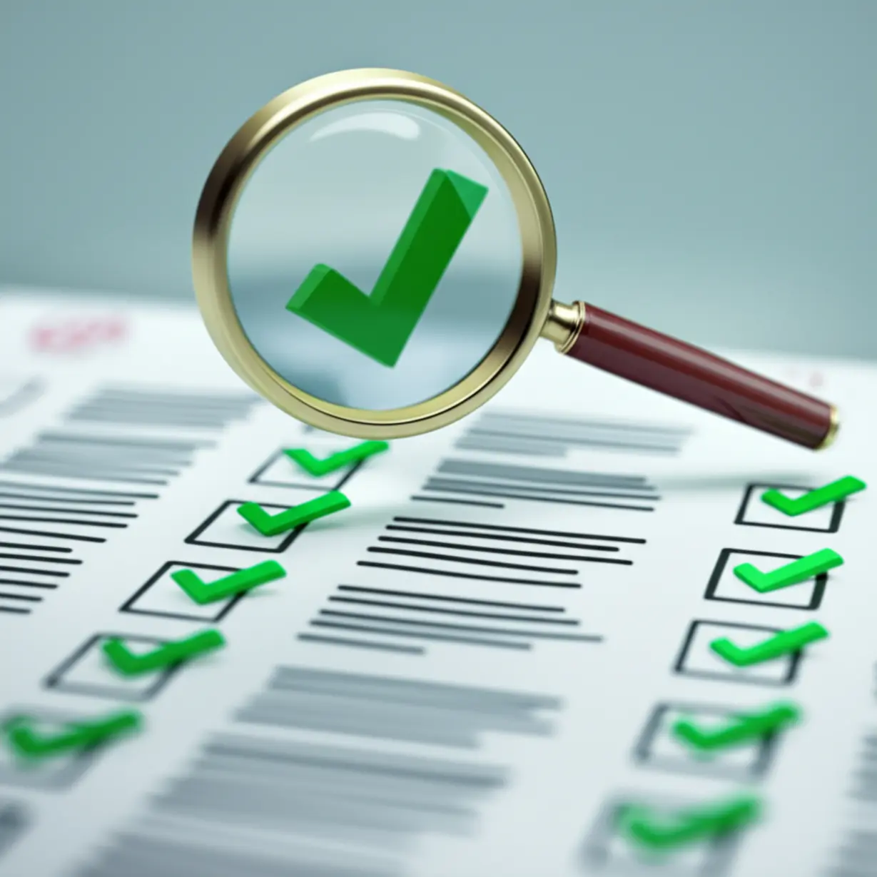 청년도약계좌의-까다로운-자격-조건을-꼼꼼히-확인하는-모습을-표현한-돋보기와-체크리스트-이미지입니다.