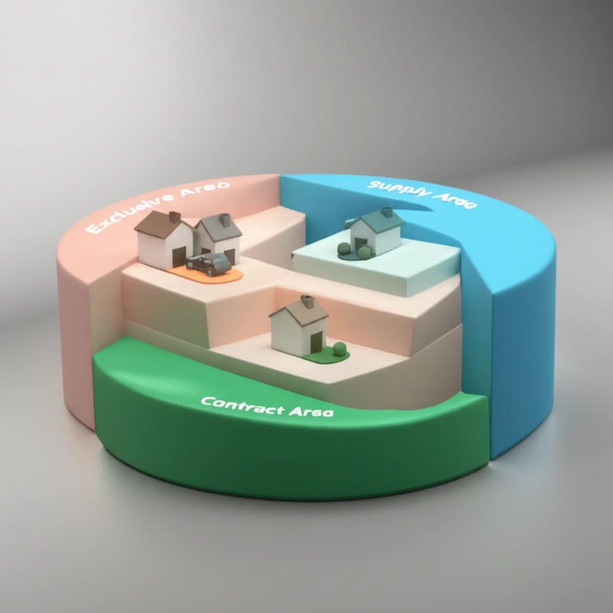 전용면적,-공급면적,-계약면적의-차이를-한눈에-보여주는-귀여운-3D-비교-이미지.-각-면적별-포함-공간과-특징이-시각적으로-구분되어-있어-이해를-돕습니다.