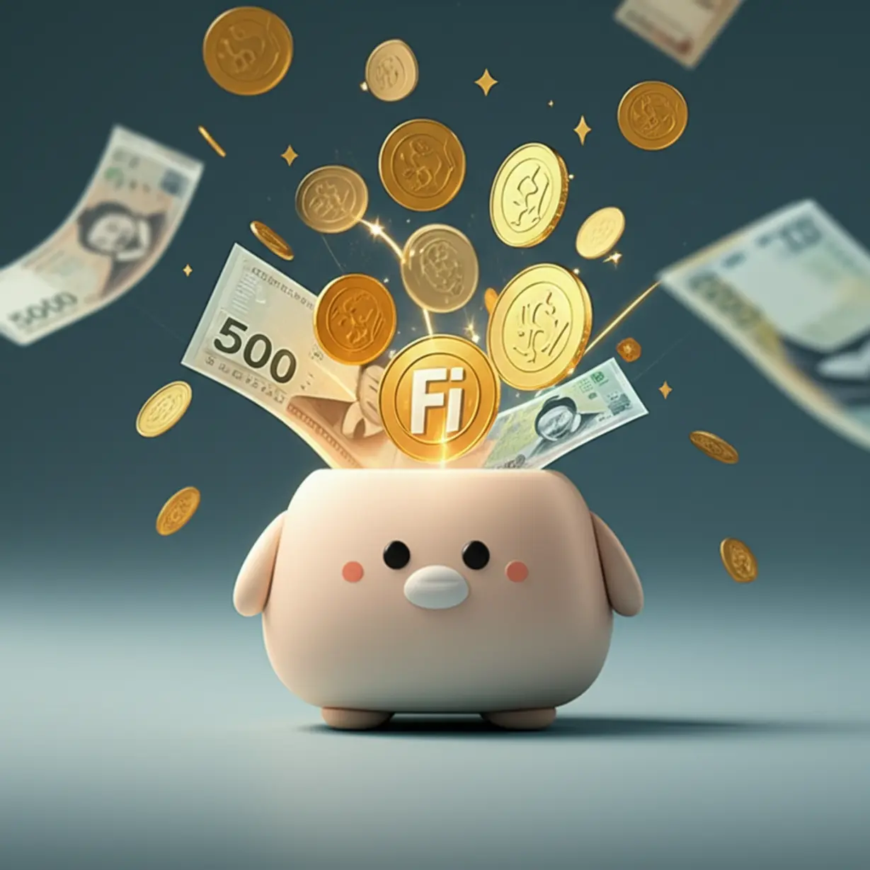 다올저축은행-Fi-쌈짓돈-통장의-높은-금리-혜택을-강조한-귀여운-3D-이미지.