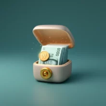 고금리-파킹통장에-쌈짓돈-넣어-이자-받는-모습을-귀여운-3D-그림으로-표현.-다올저축은행-Fi-쌈짓돈-통장-이미지.