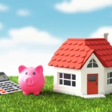 내-땅을-팔-때-내는-세금인-토지-양도소득세-계산기와-저금통이-놓인-귀여운-3D-일러스트-이미지