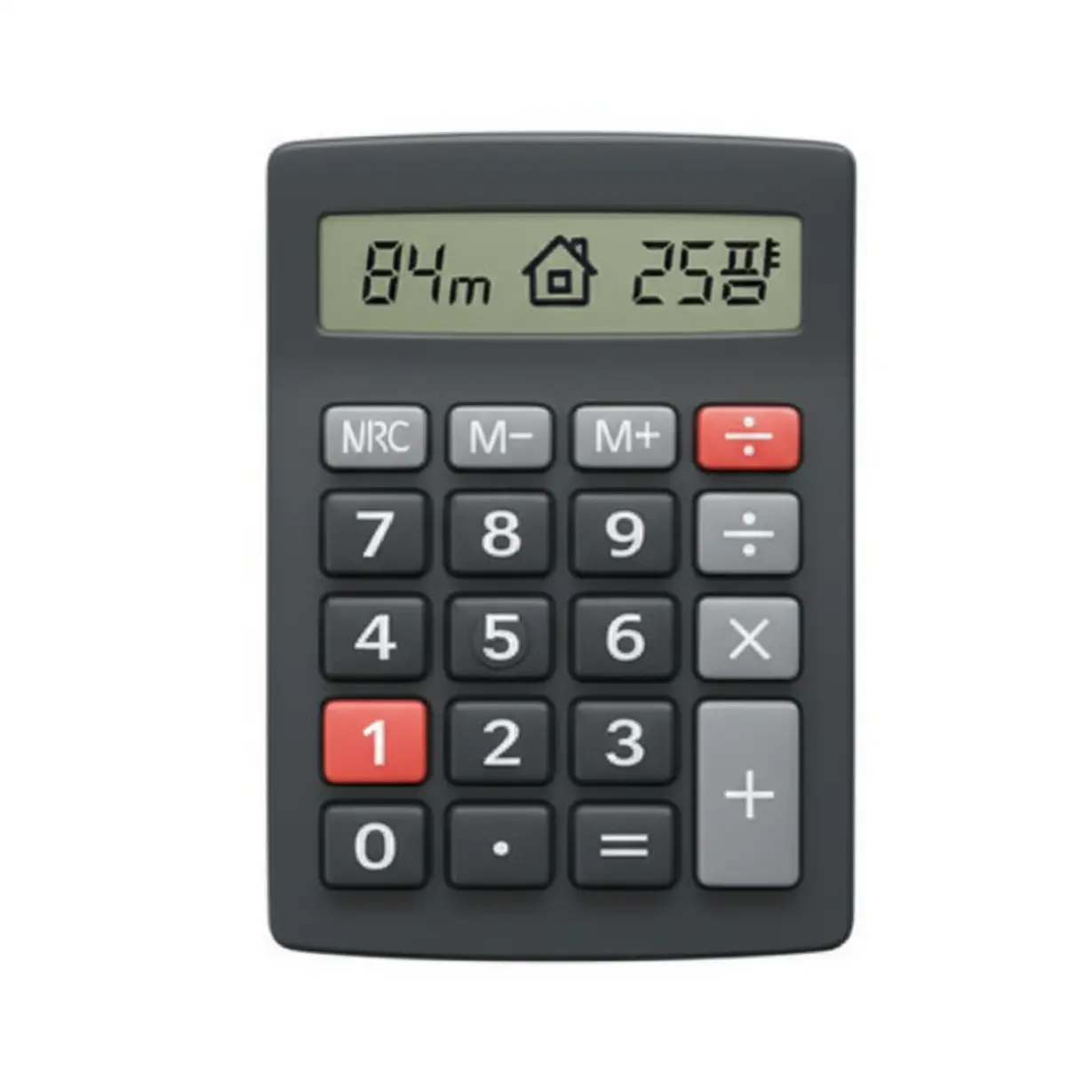 귀여운-3D-계산기-화면에-