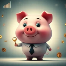 카카오뱅크-마이너스통장과-같은-금융-상품을-상징하는-귀여운-저금통이-웃고-있는-모습입니다.-유연한-자금-관리를-돕는-마이너스통장의-편리함을-부드러운-색감으로-표현했습니다.