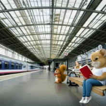 부동산-투자-다음-열차를-기다리는-귀여운-동물-캐릭터들이-기차역-플랫폼에-앉아-있는-모습.-서울-부동산-시장의-기회를-기다리는-인내심을-상징합니다.