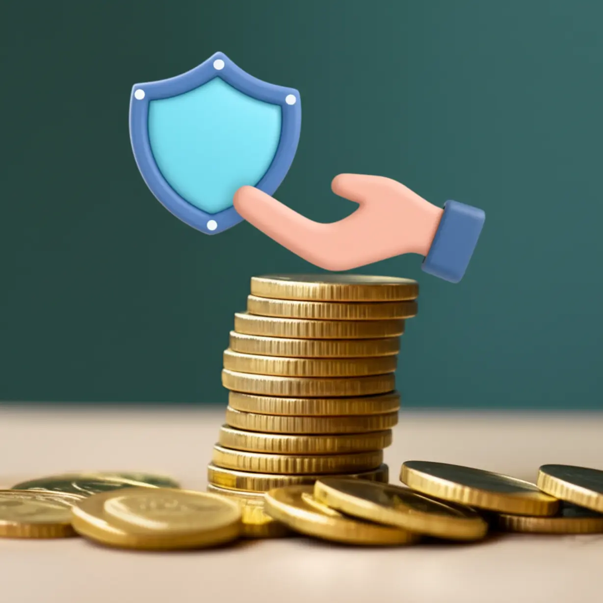 퇴직금-미지급-시-대처-방법,-고용노동부-신고-절차를-상징하는-귀여운-보호-아이콘-이미지.