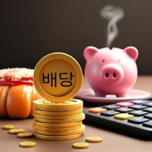 배당금-동전과-카페-커피가-함께-있는-귀여운-3D-이미지-배당소득-분리과세와-절세-전략