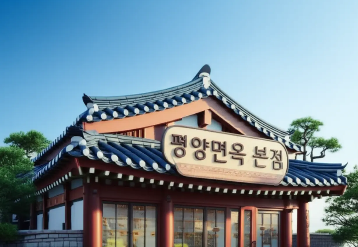 의정부-평양면옥-본점의-위용을-담은-건물-외관.-오래된-전통이-느껴지는-평양냉면-명가.