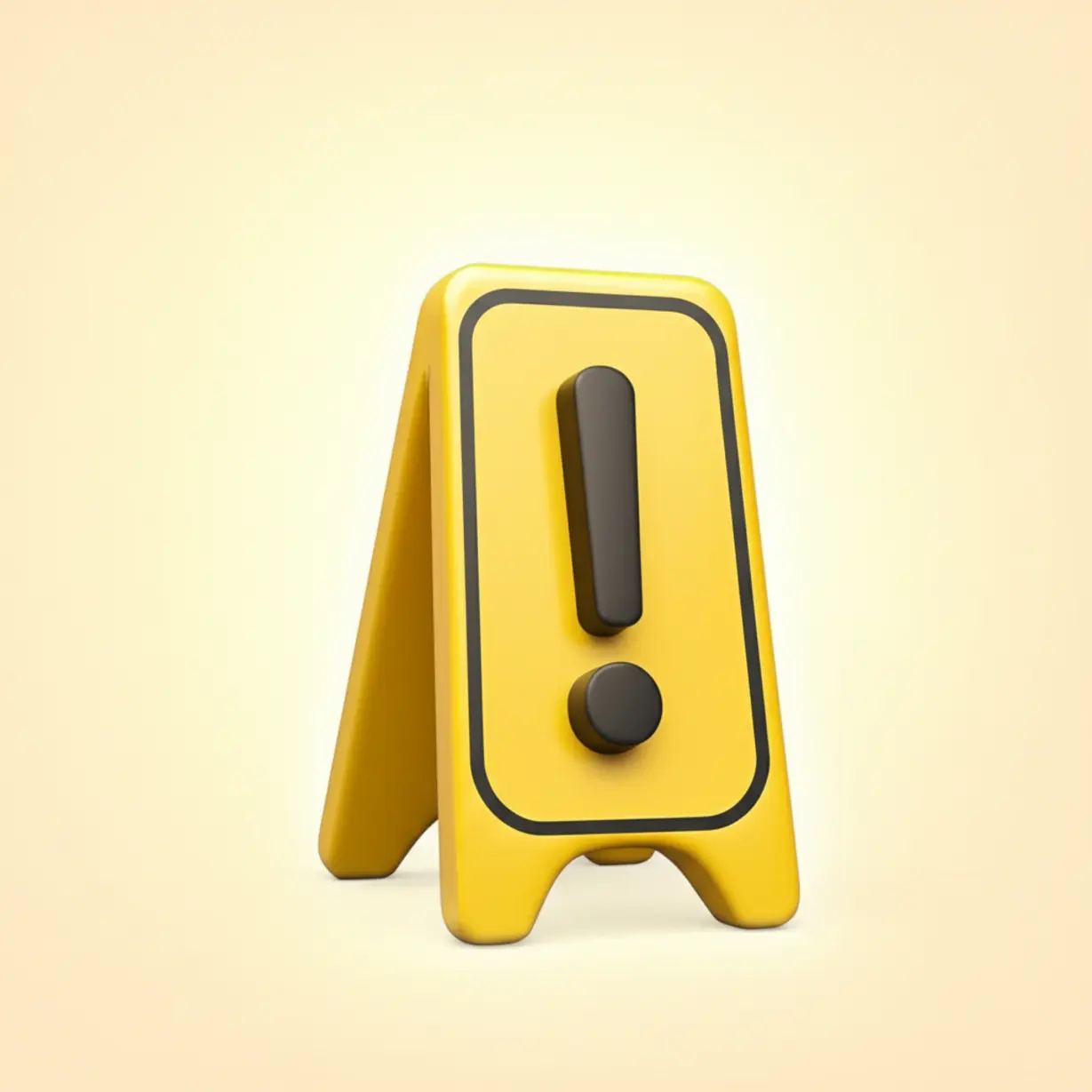 실업급여-신청-시-주의해야-할-점을-알려주는-귀여운-3D-표지판-이미지.-중요한-안내사항을-나타냅니다.