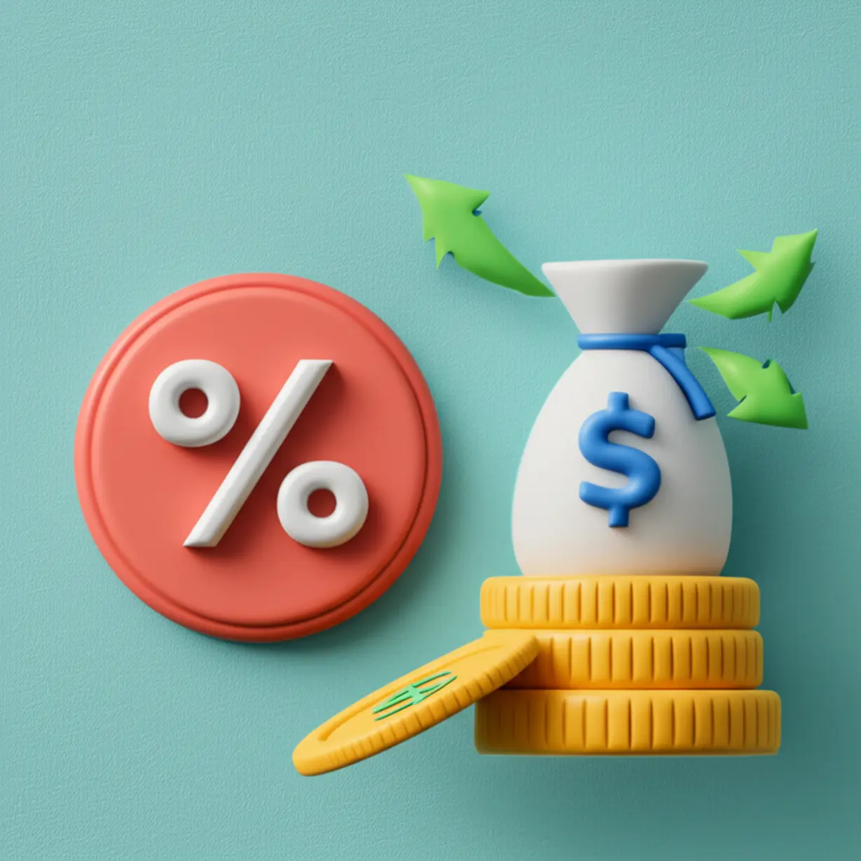 한국장학재단-학자금대출-금리-1.7%와-등록금-생활비-대출-한도를-상징하는-귀여운-아이콘-이미지