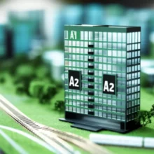 남양주왕숙지구의-미래-주거-단지를-나타내는-귀여운-3D-미니어처-도시-모형.-남양주왕숙-A1,-A2-신혼희망타운-아파트와-주변-교통망이-잘-표현되어-있습니다.