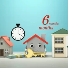 1주택자가-주담대-받고-새-집으로-이사-가기-위해-기존-집을-6개월-안에-팔아야-하는-복잡한-상황을-묘사한-3D-이미지