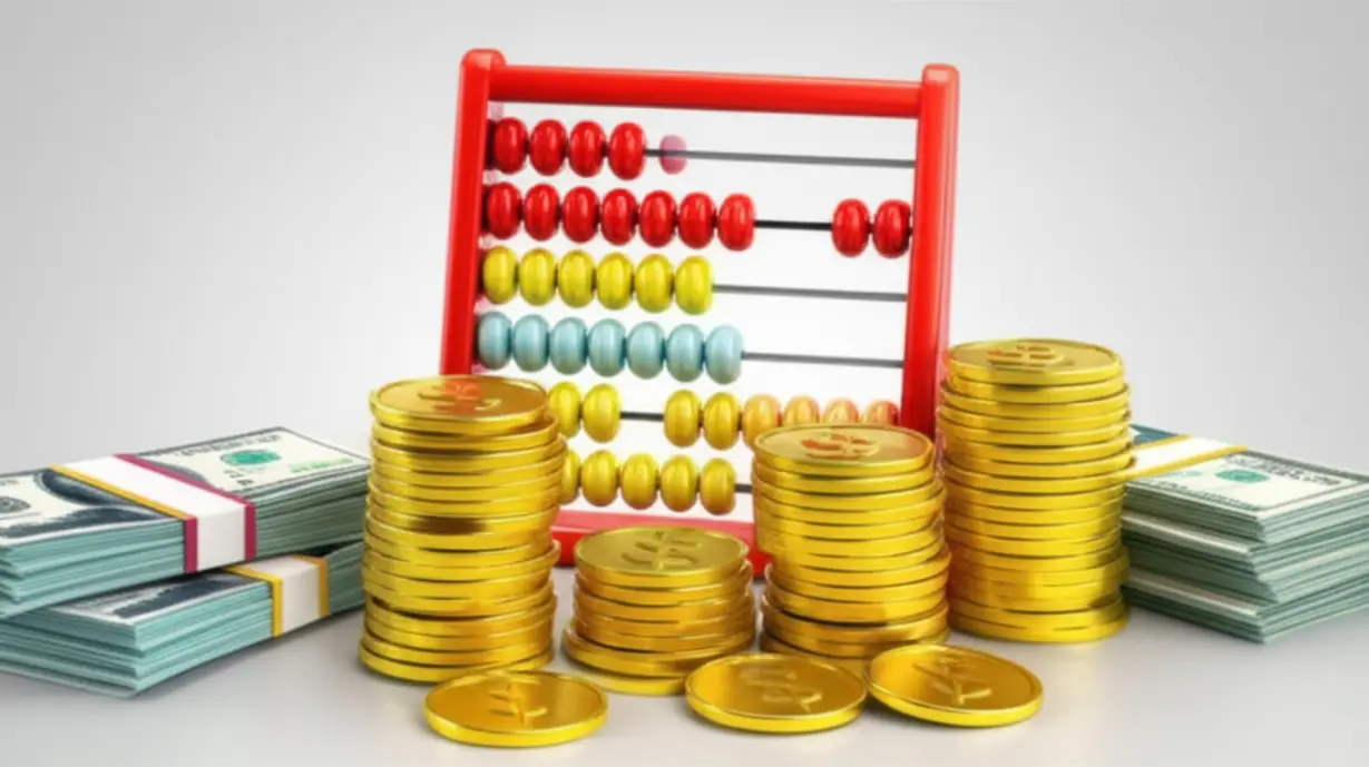 종합소득세-신고의-중요성을-나타내는-정돈된-3D-주판과-동전-이미지.-재정-관리가-잘-이루어지는-모습을-표현합니다.