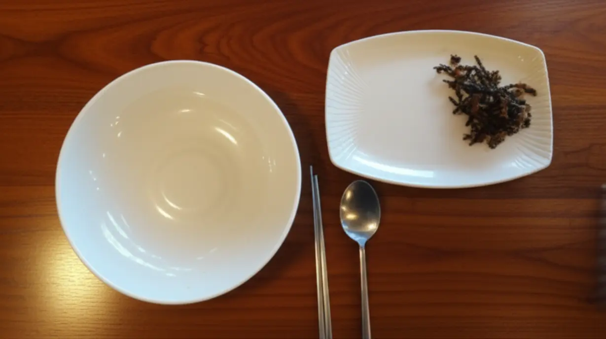 의정부-평양면옥-본점에서-만족스러운-식사를-마친-테이블-모습.-깔끔하고-편안한-분위기의-평양냉면-전문점.