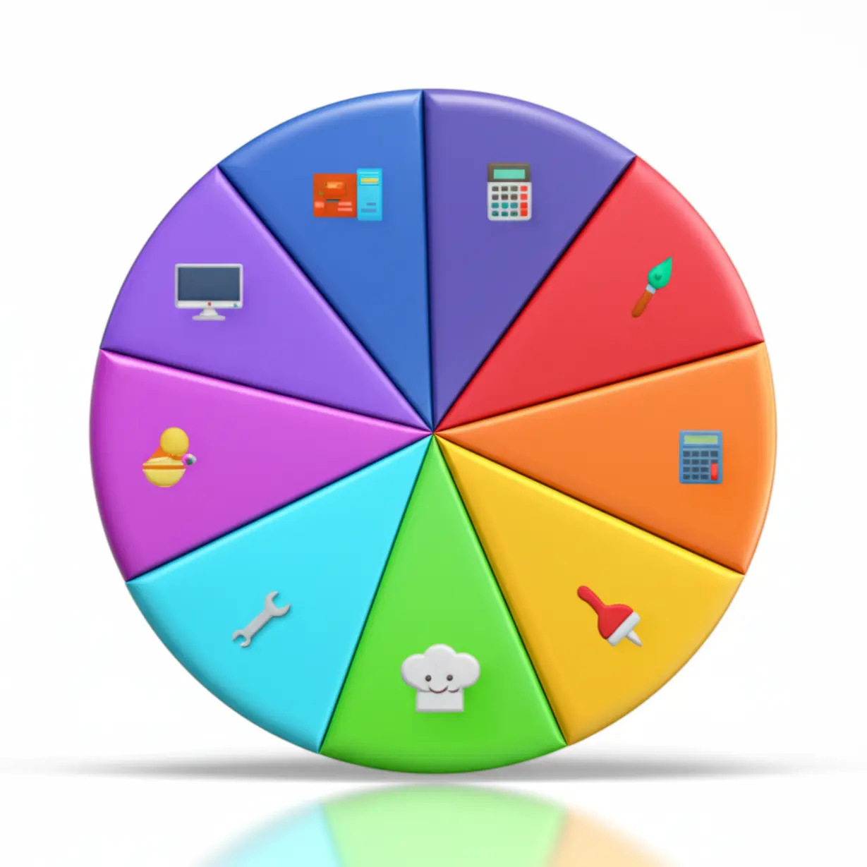 내일배움카드로-배울-수-있는-다양한-직업훈련-분야를-보여주는-원형-아이콘들