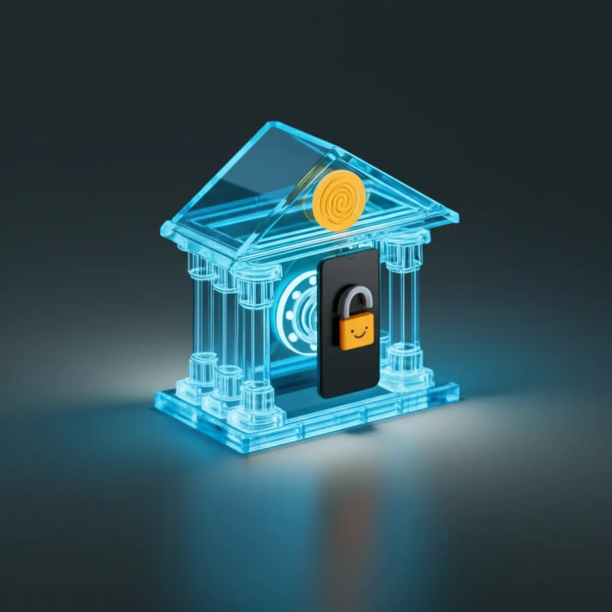 카카오뱅크의-안전하고-편리한-해외송금-시스템을-상징하는-그림