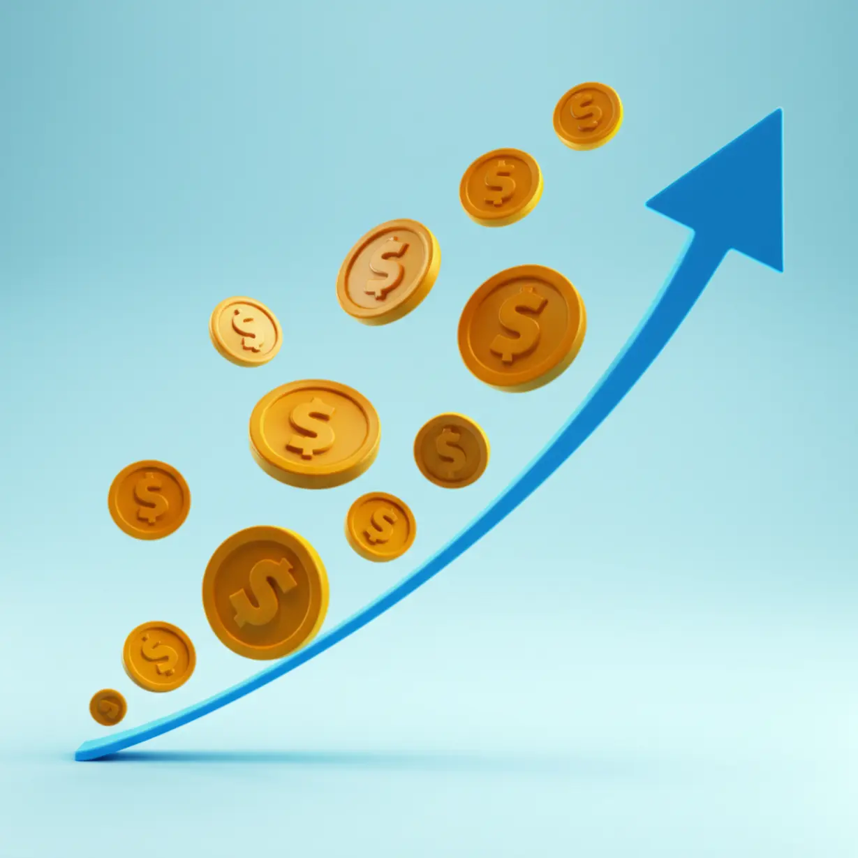 주식-가격이-오르는-모습-귀여운-3D-주식-시장-그림