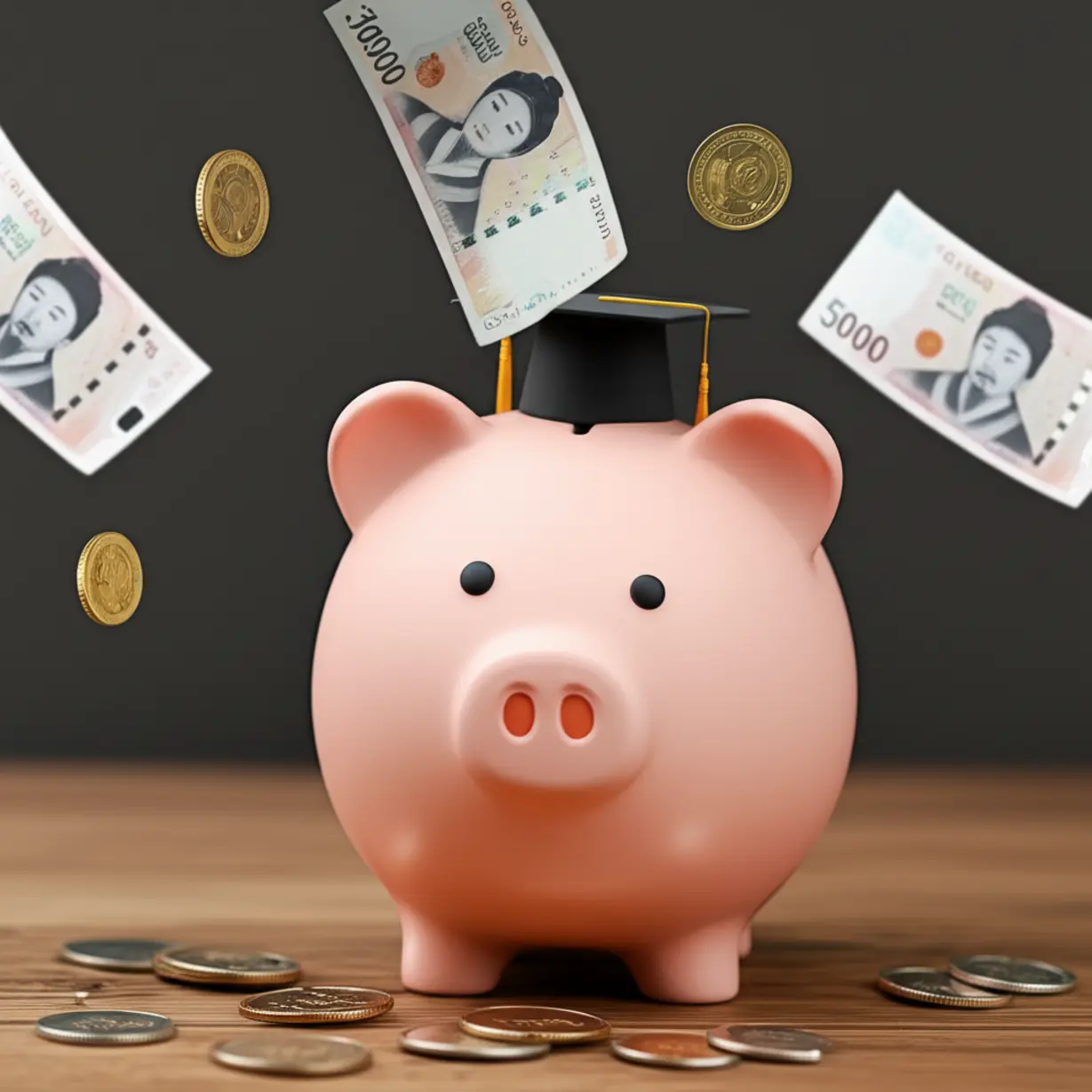 해외-유학생-자녀들을-위한-카카오뱅크의-특별한-송금-혜택을-상징하는-그림