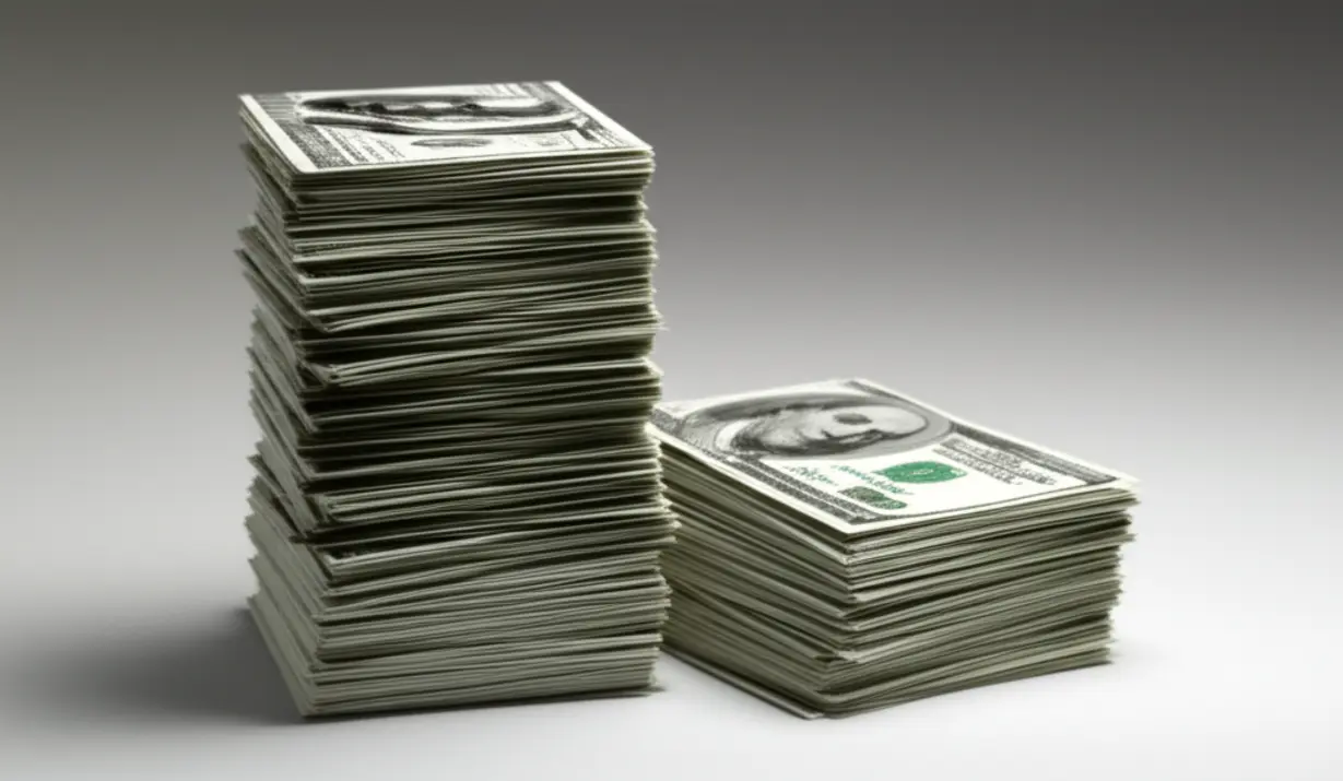 두-개의-돈뭉치를-통해-똘똘한-한-채와-여러-채-주택-보유-시-세금-차이를-보여주는-이미지.-고가-1주택의-세금은-적고,-다주택의-세금-부담이-더-큰-현행-세금-제도를-시각적으로-쉽게-설명합니다.